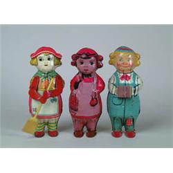 LOT OF 3 LINDSTROM WALKING FIGURES.
