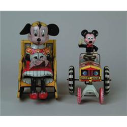 LOT OF 2 DISNEY TIN W/UP TOYS.