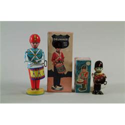 LOT OF 2 DRUMMER BOY TOYS.