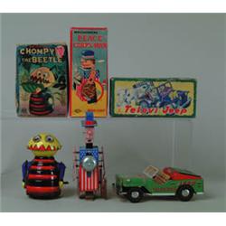 LOT OF THREE TIN TOYS IN OB.