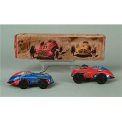 TIN W/UP RACECARS IN O/B.