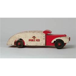 BUDDY "L" WOODEN ICE TRUCK 
