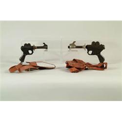 LOT OF 2 BUCK ROGERS GUNS WITH HOLSTERS.  