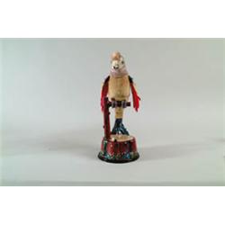 BATTERY OPERATED PARROT IN CARRYING CASE.