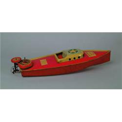 LINDSTROM TIN W/UP SPEEDBOAT.  