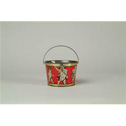 TIN PAIL WITH ROOSEVELT BEARS. 