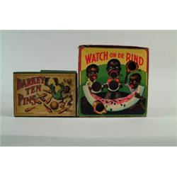 LOT OF 2 BLACK BOARD GAMES.