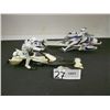 Image 2 : (2) Star Wars Figures with Speeder Bikes.