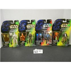 (4) Star Wars (Power Of The Force) Figures