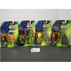 (4) Star Wars (Power Of The Force) Figures