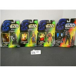 (4) Star Wars (Power Of The Force) Figures