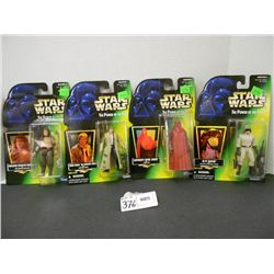 (4) Star Wars (Power Of The Force) Figures