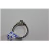 Image 3 : LADIES 14KT WHITE GOLD  DIAMOND SET ENGAGEMENT OR DRESS RING.  4 CLAW CENTER WITH 1