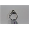 Image 3 : LADIES 14 KT. WHITE GOLD CHAMPAGNE DIAMOND ENGAGEMENT OR DRESS RING.  SET WITH