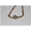 Image 1 : 18 KT. YELLOW GOLD DIAMOND SET BRACELET CHANNEL SET WITH