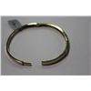Image 3 : 14 KT. YELLOW GOLD DIAMOND SET BANGLE STYLE BRACELET.  SET WITH 20 ROUND BRILLIANT