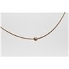 Image 2 : 10 KT. YELLOW GOLD DIAMOND SET CHOKER LENGTH NECKLACE BEZEL SET WITH