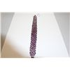 Image 1 : 925 STERLING SILVER RHODIUM FINISH BRACELET SET WITH 298 MARQUISE SHAPED PURPLE SAPPHIRES, (RUBIES)