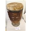 Image 2 : NAMIBIA ANIMAL SKIN DRUM 24" HIGH AND 14" WIDE