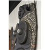 Image 3 : PAPAU NEW GUINEA CARVED WOODEN SPIRIT SPIRIT HOUSE MASK FEATURING NASSA SHELLS EMBEDDED IN DARK