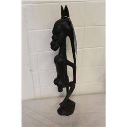 MAKONDE (TANZANIA) CARVED EBONY 20  HIGH