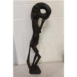 MAKONDE (TANZANIA) CARVED EBONY 26" HIGH