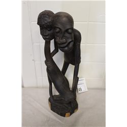 MAKONDE (TANZANIA) CARVED EBONY 20" HIGH