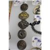 Image 1 : LOT OF 5- NEPAL SILVER BRASS BUCKLES WITH FILIGREE