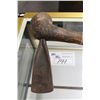 Image 2 : ANTIQUE WOODEN HANDLE METAL AXE 29" LONG