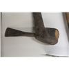 Image 2 : ANTIQUE WOODEN HANDLE METAL AXE 17" LONG