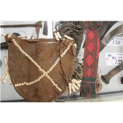 AUTHENTIC BUSHMEN POUCH, BEADS AND ROPE