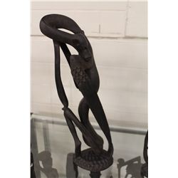 MAKONDE (TANZANIA) CARVED EBONY 19" HIGH