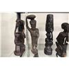 Image 2 : LOT OF 6 MAKONDE (TANZANIA) CARVED EBONY SCULPTURES 6"-10" HIGH