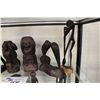 Image 3 : LOT OF 6 MAKONDE (TANZANIA) CARVED EBONY SCULPTURES 6"-13" HIGH