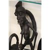 Image 2 : LOT OF 3 MAKONDE (TANZANIA) CARVED EBONY SCULPTURES APPROX 18" HIGH