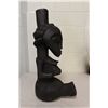 Image 3 : RARE LUBA (CONGO) FEMALE FERTILITY IDOL FOR MEN, ORIGINALLY FROM WEST AFRICA. 19" HIGH.