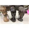 Image 2 : 3 IRON WOOD TREE  (ZIMBABWE) BUSTS 7" TALL