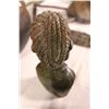 Image 3 : AFRICAN VERDITE CARVED BUST 10" TALL