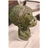 Image 2 : AFRICAN VERDITE CARVED BUST 8" TALL