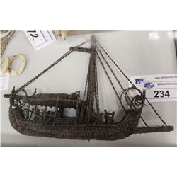 17TH CENTURY CLOVE BOAT, ORIGINALLY MADE IN THE MOLUCCAS, ORIGINALLY KNOWN AS THE SPICE ISLANDS