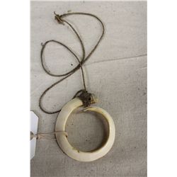 RARE FULL CURL PIG TUSK PENDANT