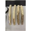 Image 2 : LOT OF 4 HIPPO TUSKS AND 6 HIPPO TEETH