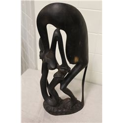 MAKONDE (TANZANIA) CARVED EBONY 18  HIGH