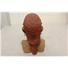 Image 3 : CLAY MASAI WARRIOR BUST MADE BY PRISON INDUSTRIES (1960) 7" HIGH