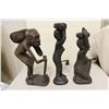 Image 2 : LOT OF 3 MAKONDE (TANZANIA) EBONY CARVINGS