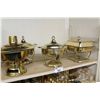 Image 2 : SHELF LOT OF BRASS CHAFFING DISHES