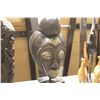 Image 2 : CARVED MASK ON PEDESTAL 16" HIGH