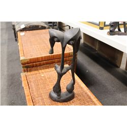 MAKONDE (TANZANIA) CARVED EBONY 17" HIGH