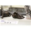 Image 2 : COLLECTION OF WOOD ANIMAL CARVINGS- KUDU, BEAR, BUFFALO, TURTLE AND BIRD