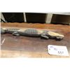 Image 2 : PAPAU NEW GUINEA CROCODILE EBONY CARVING WITH MOTHER OF PEARL ACCENTS 27" LONG